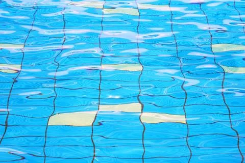 The texture of the water in the pool Stock Photos