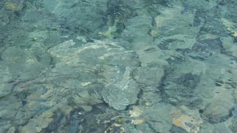 Texture of water reflections Stock Footage 263864986