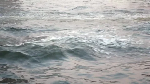 Texture of water surface in river in bright sunny sparkles on surface withw.. Stock Footage 284210052