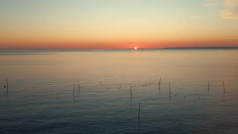 Texture of water surface of sea reflection of sun's rays Stock Footage 145067056