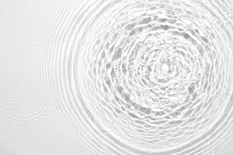 The texture of water on a white background. Stock Photos