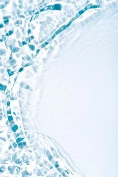 The texture of water on a white background. Stock Photos