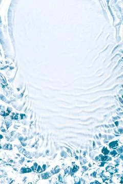 The texture of water on a white background. Stock Photos