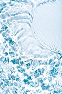 The texture of water on a white background. Stock Photos