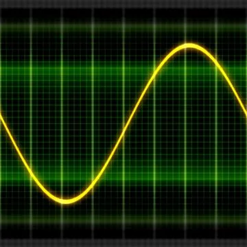 Texture wave oscilloscope 2D illustration Stock Illustration
