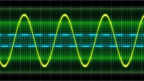 Texture wave oscilloscope Stock Illustration