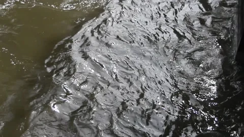 Texture of wave at the river Stock Footage 147847003