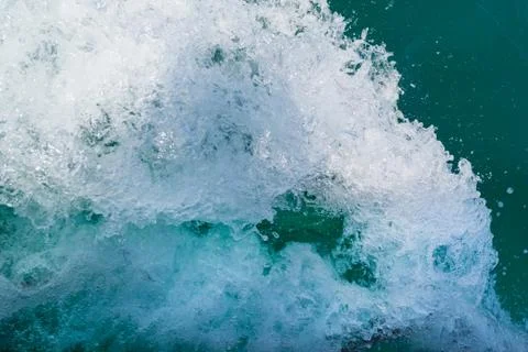 The texture of the waves from the ship Stock-Fotos