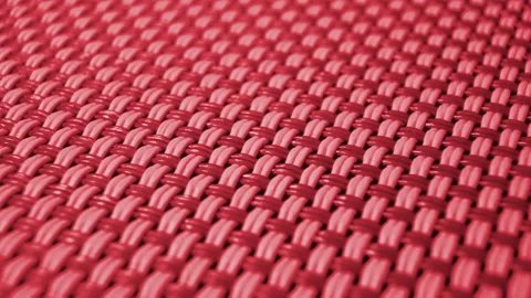 The texture of the weave of threads. Close-up. Technology for creating fabrics Stock Footage 148998469
