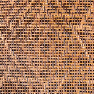 Texture of weaving cane stems in orange color Stock Photos