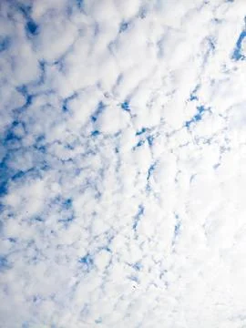Texture Of White Altocumulus Clouds Stock Photos