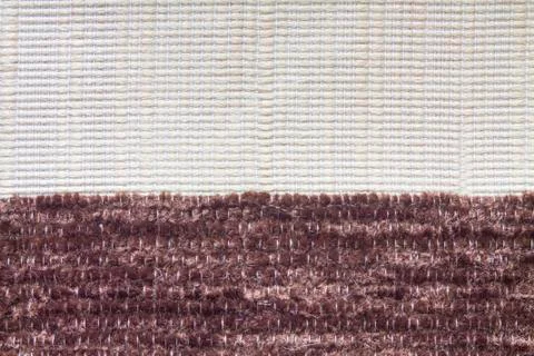 Texture of white and brown polyester fabric Stock Photos