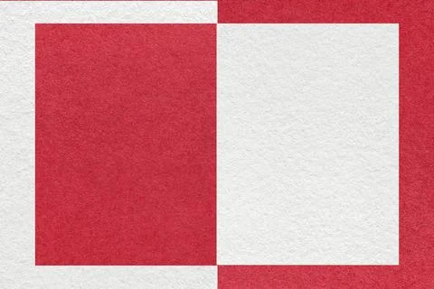 Texture of white and red paper background with geometric shape and pattern Stock Illustration