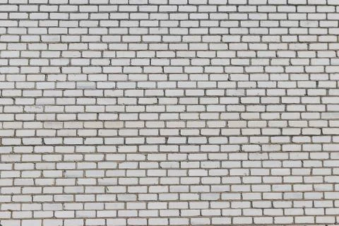 Texture of a white brick wall for background Stock Photos