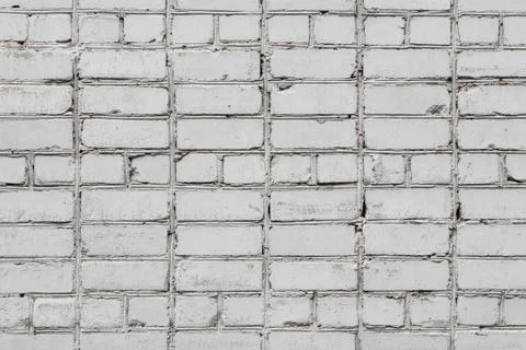 Texture of white brick wall Stock Photos