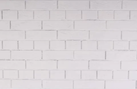 Texture of a white brick wall Stock Photos