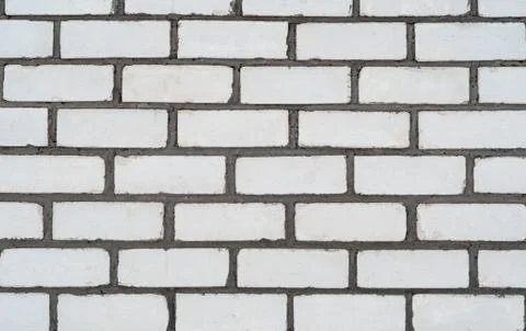 Texture of a white brick wall Stock Photos