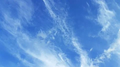 Texture white clouds and blue sky Stock Photos