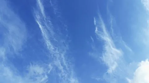 Texture white clouds and blue sky Stock Photos