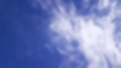 Texture white clouds and blue sky in sunny day, focus beautiful blur Stock Photos