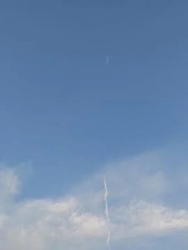 Texture of white clouds in the blue sky Stock Photos