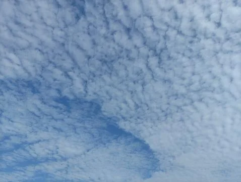 Texture of white clouds in the blue sky Stock Photos