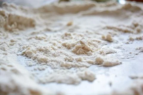 Texture from white flour Stock Photos