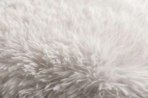 Texture of white fluffy carpet as background Stock Photos