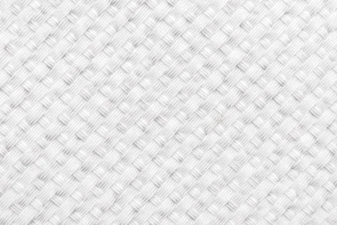 Texture of white material or fabric with interlaced lines in the shape of r.. 스톡 사진