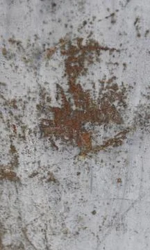 Texture of a white metal sheet with rust in the centre Stock Photos