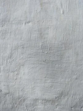 Texture of white plaster on a concrete wall handmade. Old White Wall Texture. Stock Photos