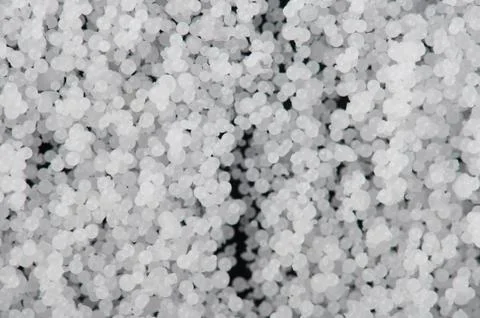 Texture of white plastic balls Stock Photos