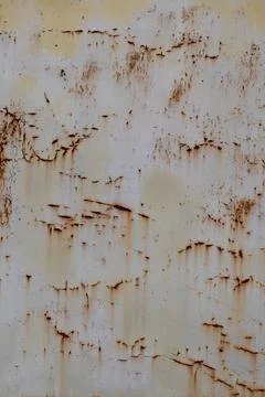 Texture of white rusty metal surface Stock Photos