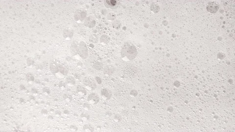 Texture of white soap foam with bubbles Stock Footage 233334574