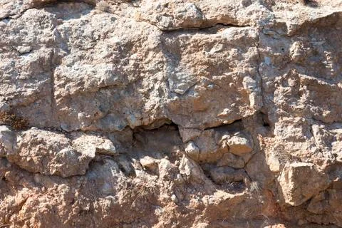 Texture white stone on the rocks. Stock Photos
