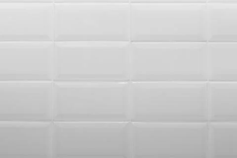 Texture of white tiled wall Stock Photos