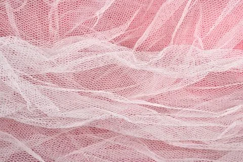 Texture of white tulle Stock Photos