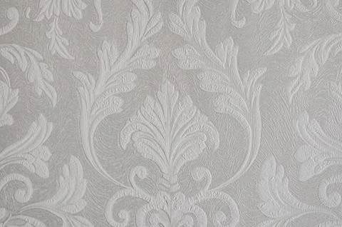 Texture of white wallpaper with a pattern Foto stock