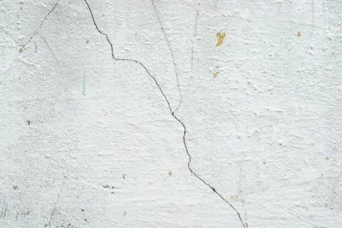 The texture of the whitewashed walls with cracks Stock Photos