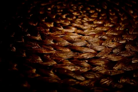 Texture of a wicker basket. Stock Photos