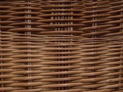Texture wicker basket Stock Photos