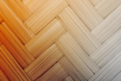 Texture of wicker cane baskets Stock Photos