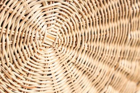 Texture of wicker mat as background, closeup Stock Photos