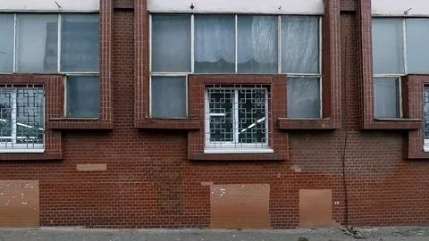 Texture from the Windows of industrial building Stock Footage 98590157