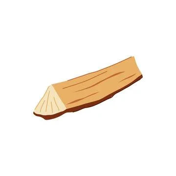 Texture wood log cartoon vector illustration Stock Illustration