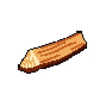 Texture wood log pixel art vector illustration Stock Illustration