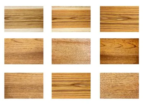 Texture of wood pattern background collections. Stock Photos