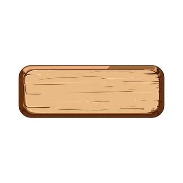 Texture wooden button cartoon vector illustration Illustrazione stock