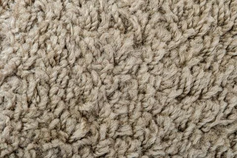 Texture of wool carpet light brown color Stock Photos