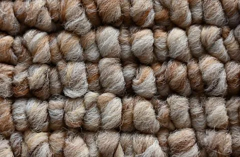 Texture of woolen threads close-up Stock Photos